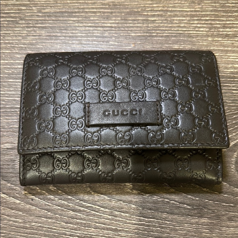 Gucci Brown Embossed Wallet